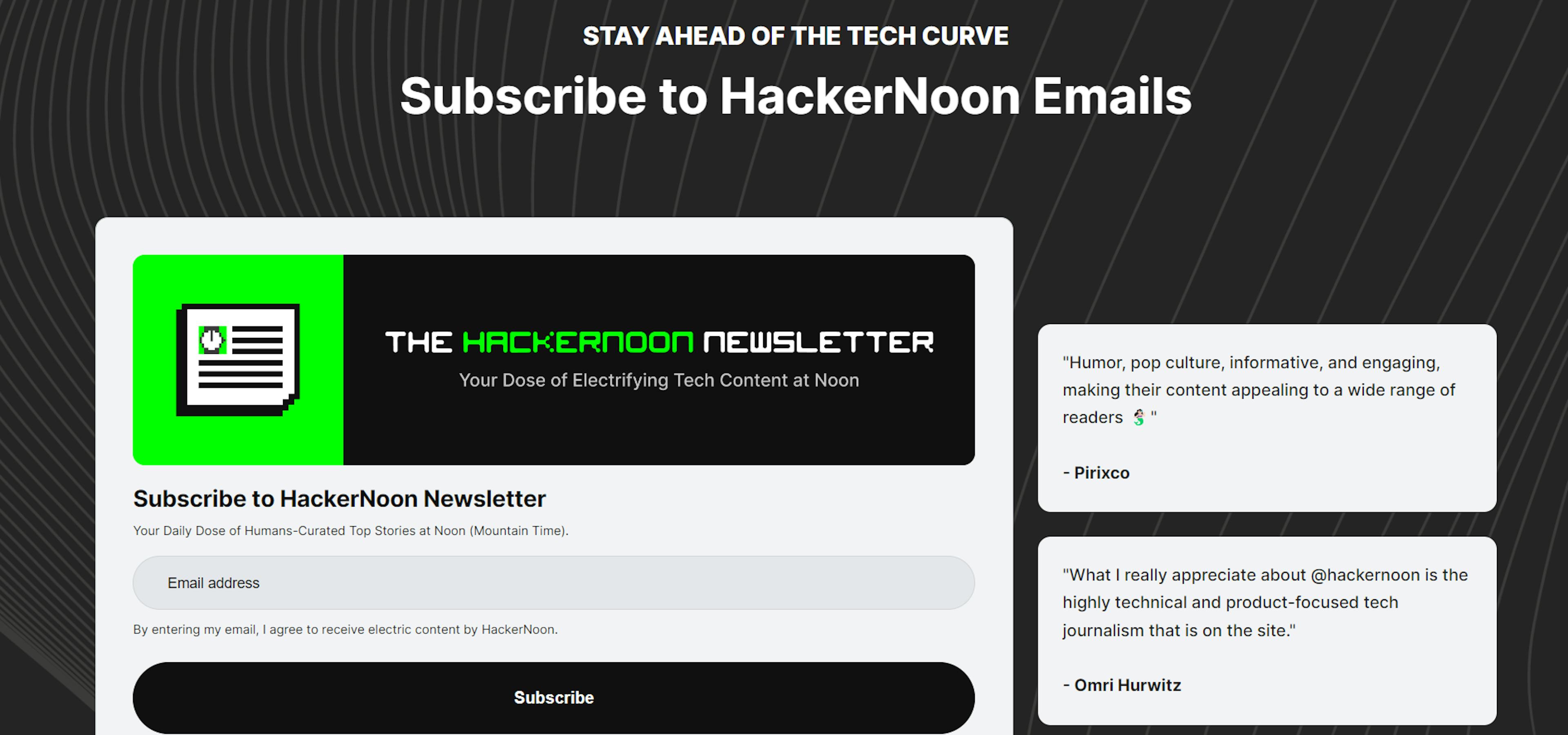 featured image - Notícias técnicas renovadas 🗞️ Saiba tudo sobre a nova página de e-mail do HackerNoon