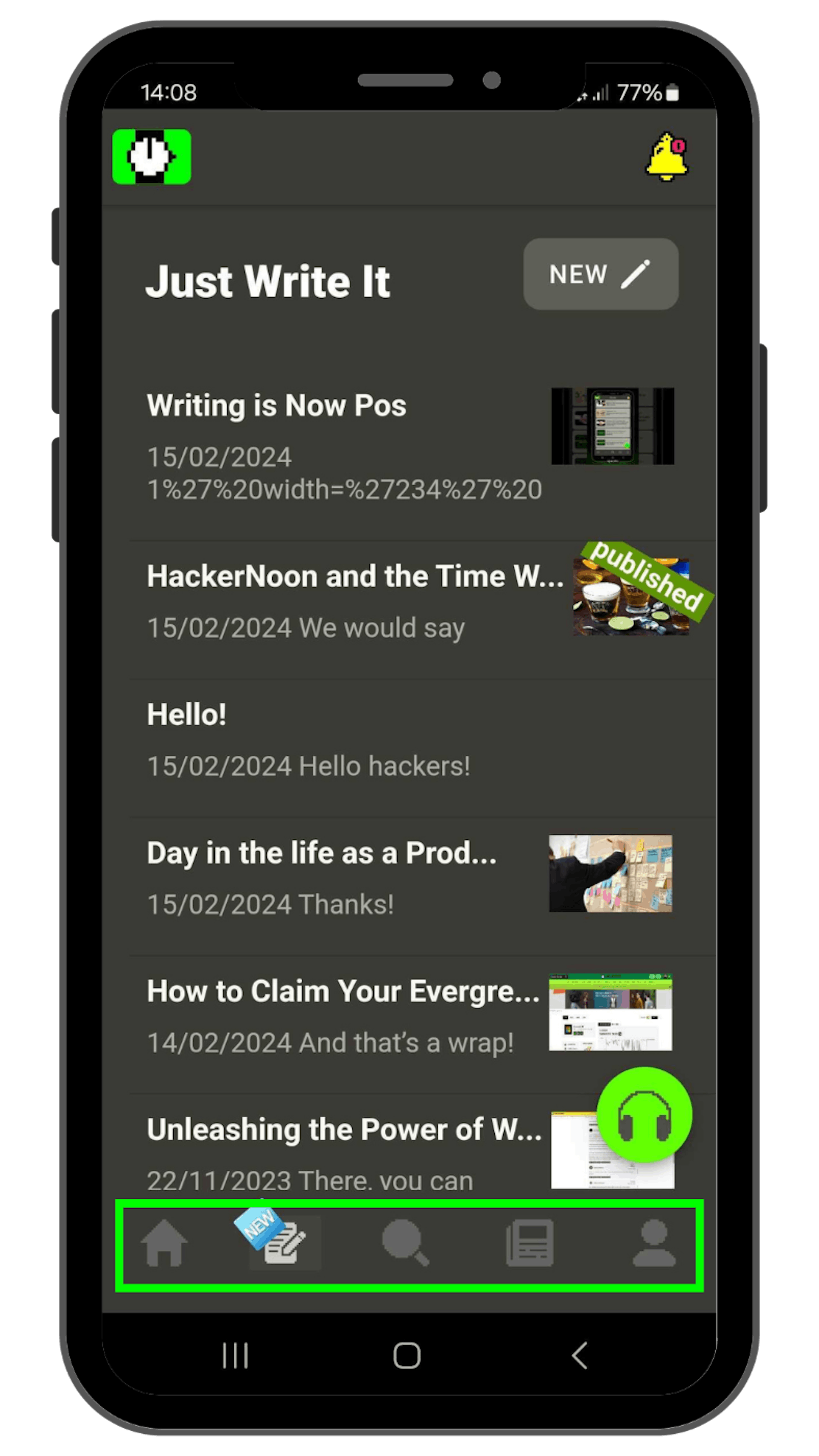 HackerNoon 앱의 새로운 픽셀화 아이콘