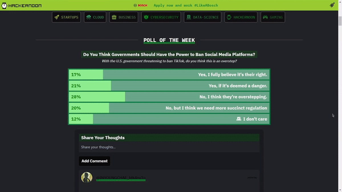 featured image - Cách sử dụng HackerNoon Polls để mang lại lợi ích cho bạn 🤔