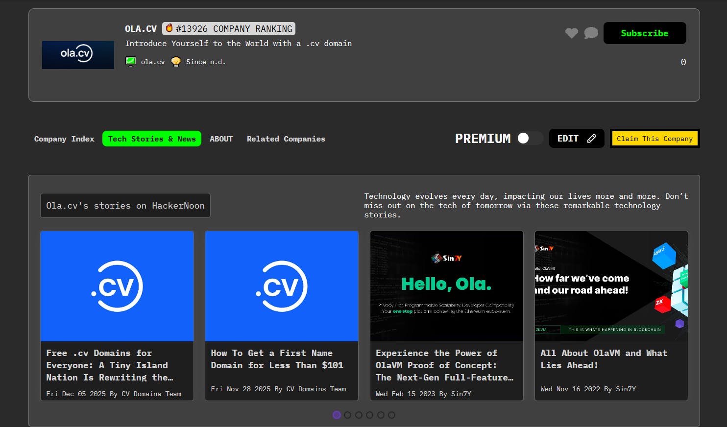 featured image - Meet Ola.cv: HackerNoon Company of the Week
