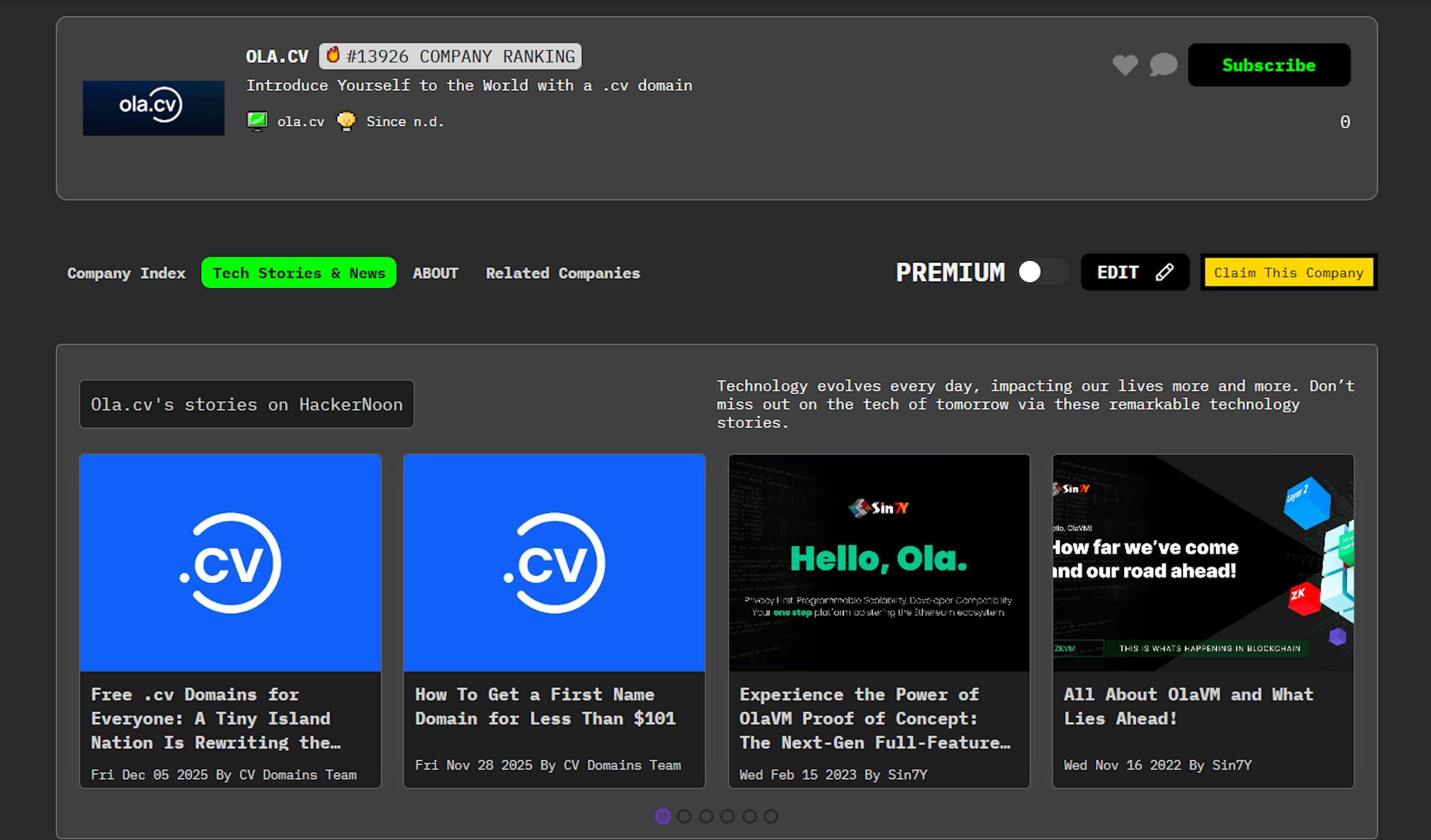 featured image - Meet Ola.cv: HackerNoon Company of the Week
