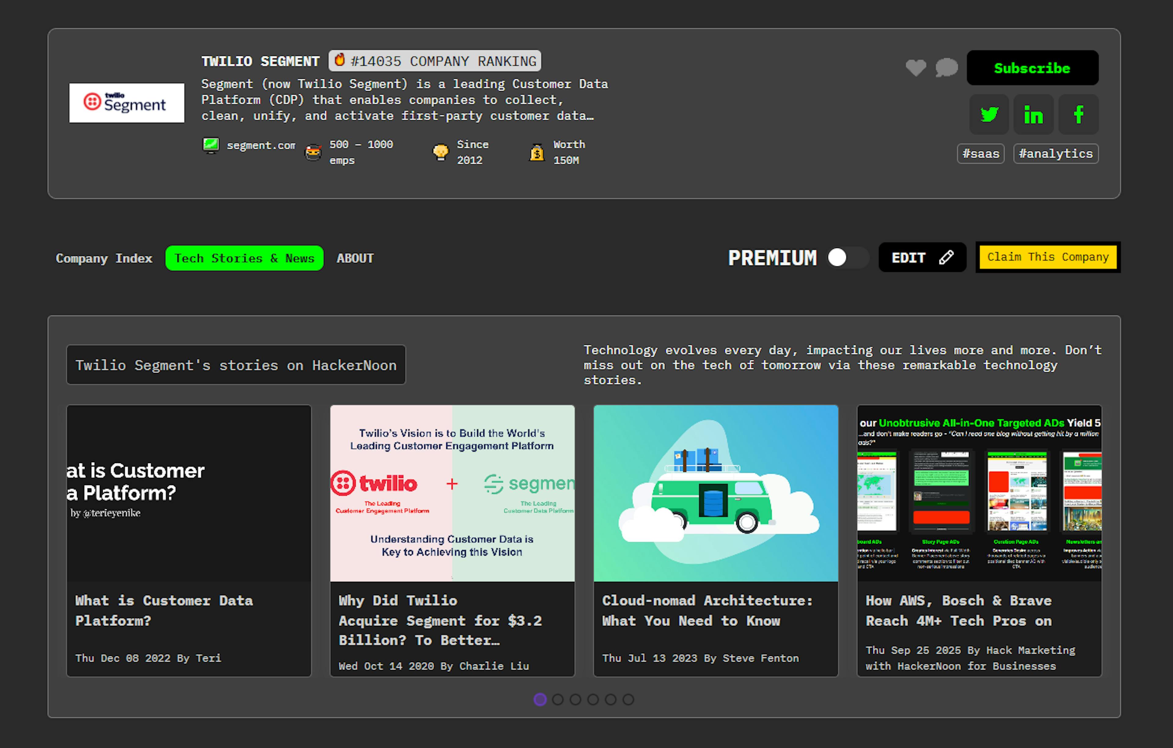 featured image - Meet Twilio Segment: HackerNoon Company of the Week