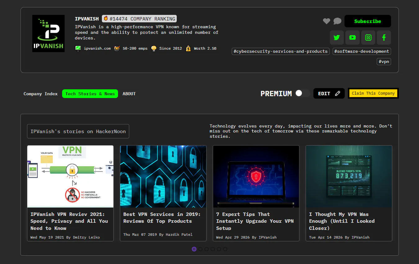 featured image - Meet IPVanish: HackerNoon Company of the Week