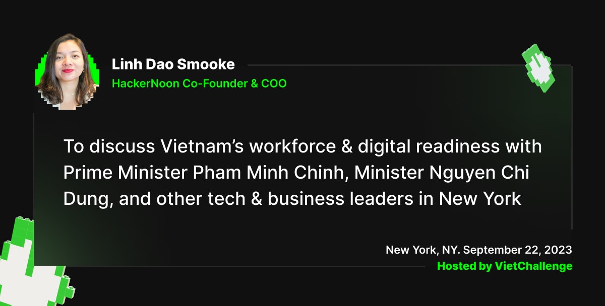 featured image - HackerNoon COO Linh Dao Smooke to Meet Vietnamese Prime Minister Pham Minh Chinh