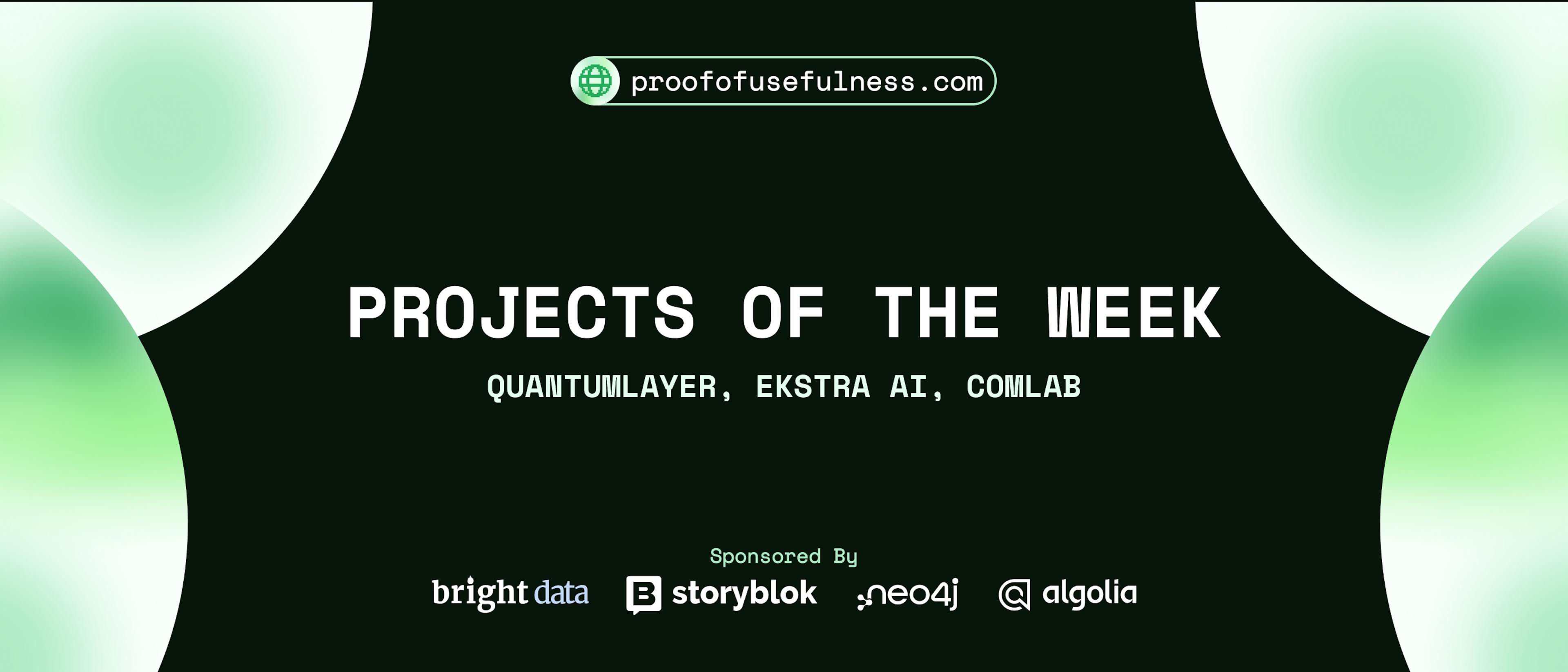 featured image - HackerNoon Projects of the Week: QuantumLayer, Ekstra AI, & ComLab