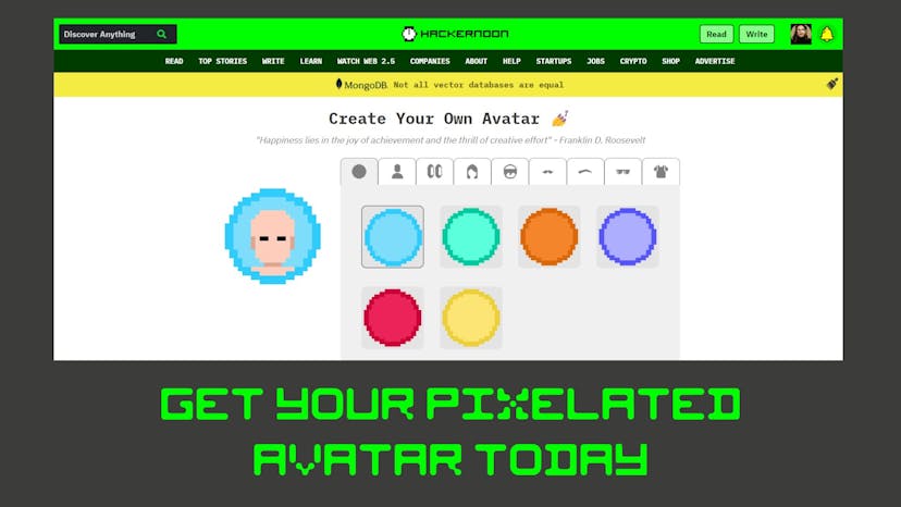 /hackernoons-pixelated-avatars-now-available-for-everyone feature image