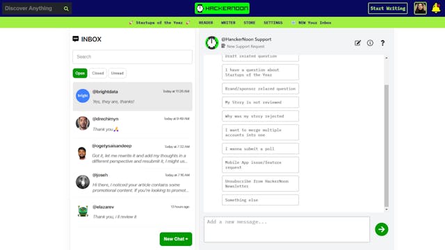 /introducing-the-hackernoon-inbox-message-with-tech-editors-and-streamline-your-blogging-workflow feature image