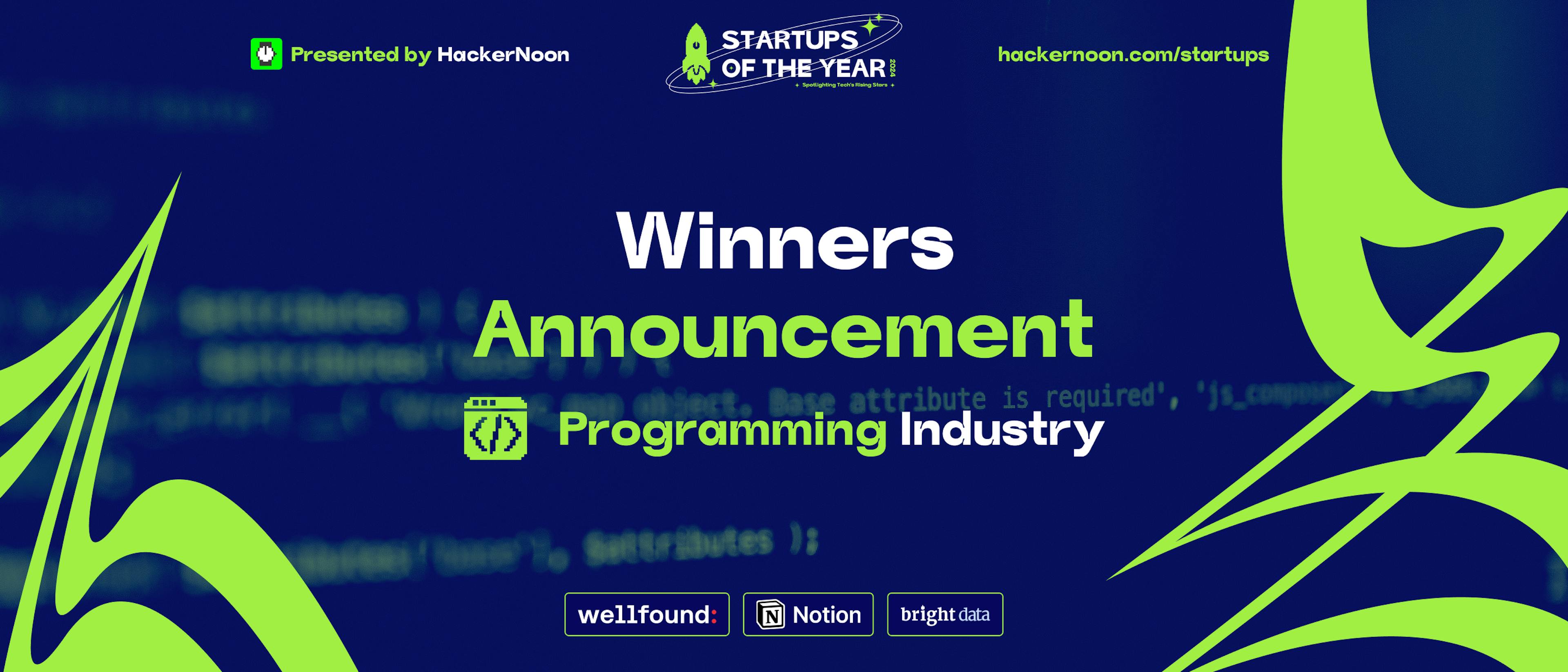 featured image - Startups of The Year 2024 Winners: Programming