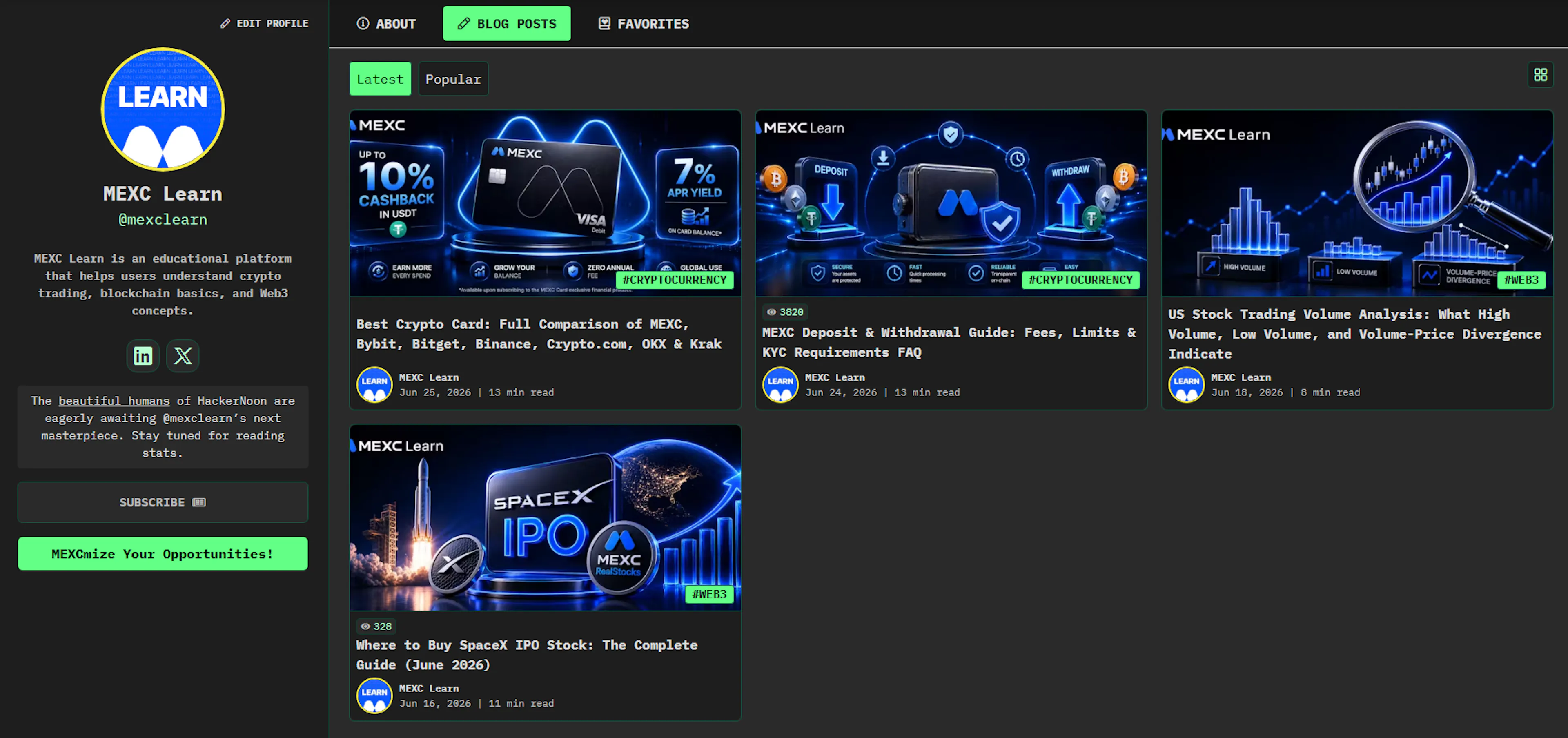 featured image - Meet MEXC Learn: HackerNoon Company of the Week