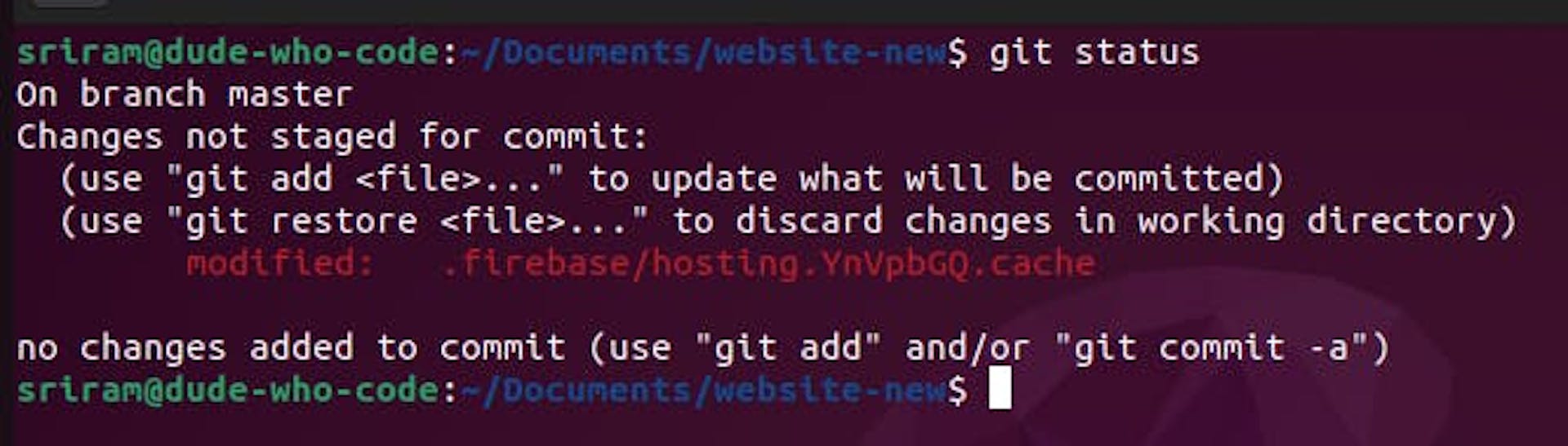 Git status