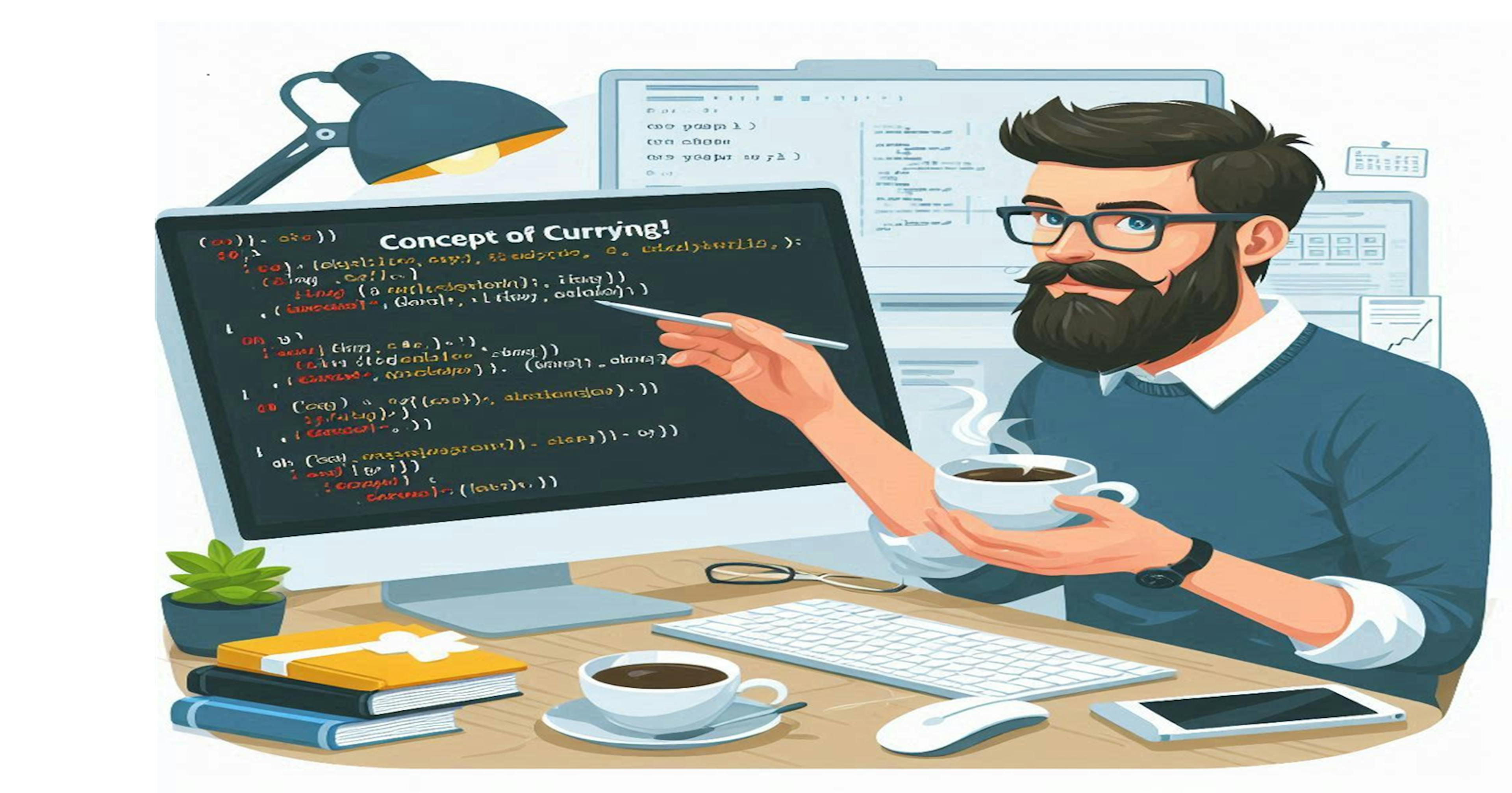 featured image - JavaScript Currying: The Secret Sauce to Smoother, Cleaner Code
