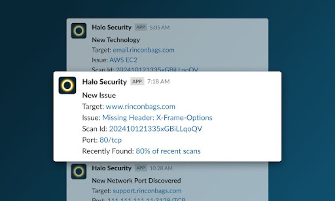 featured image - Halo Security Launches Slack Integration For Real-Time Alerts On New Assets And Vulnerabilities