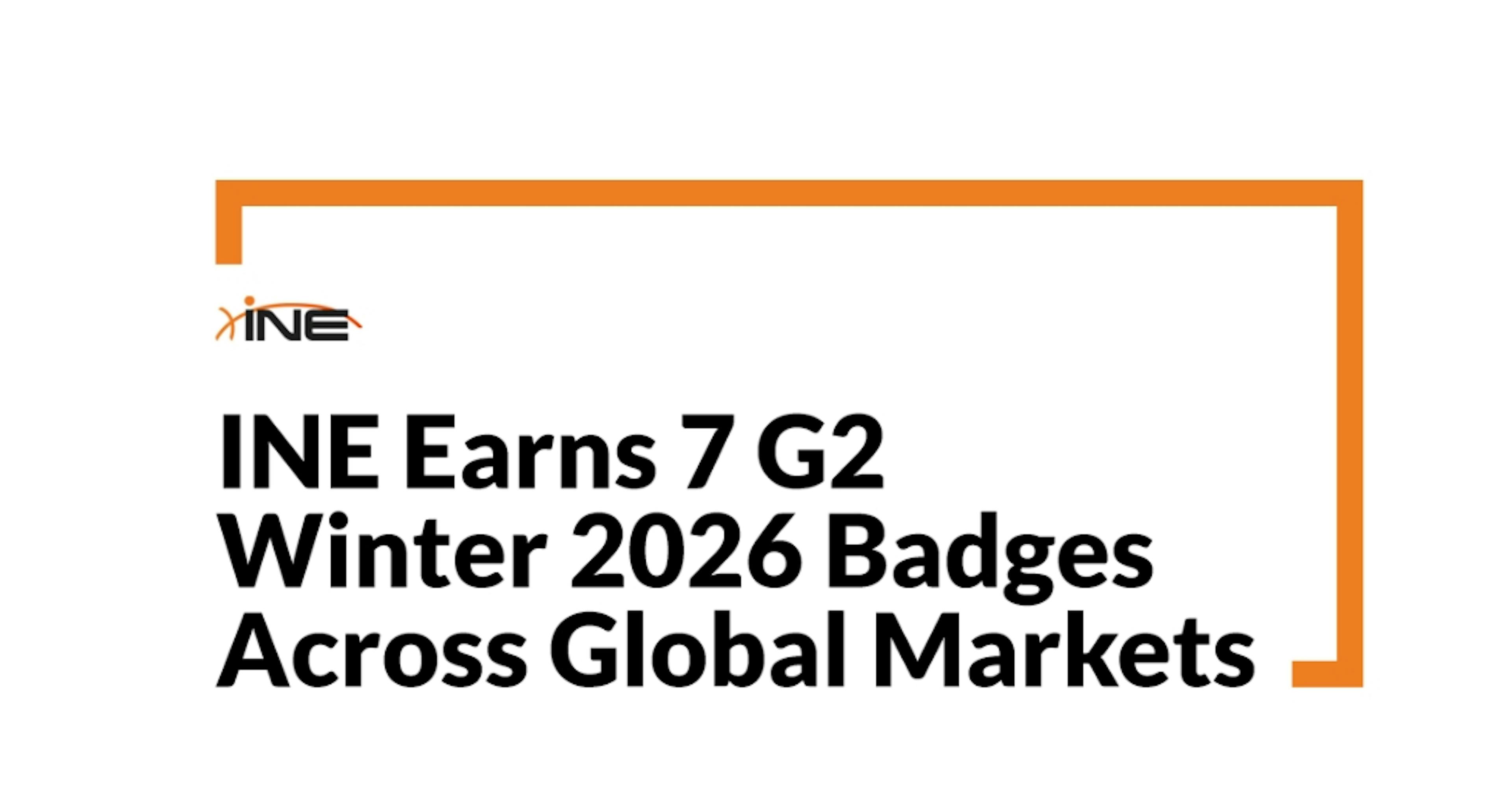 featured image - INE Earns G2 Winter 2026 Badges Across Global Markets