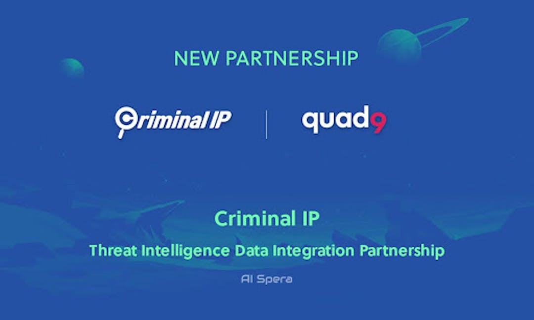 featured image - Criminal IP And Quad9 Collaborate To Exchange Domain And IP Threat Intelligence